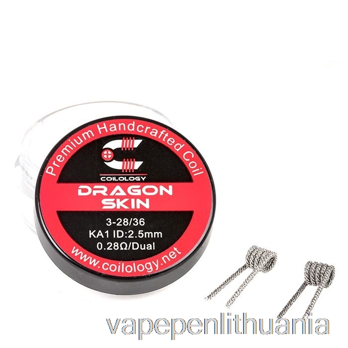 Coilology Performance Iš Anksto Sukonstruotos Ritės Drakono Oda - 0,28ohm Ka1 Vape Skystis